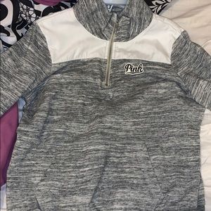 pink turtle neck fleece